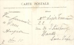 CPA Caen the Garden of I' Town hall during the Music