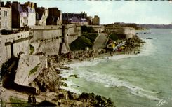 CPSM Saint Malo Walls