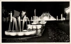 CPA Allee of Centenaire Night effect Fair of Brussels 1935