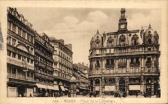 CPA Rouen Places Cathedral the large factory