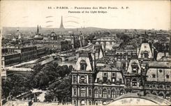 CPA Paris Panorama des Huit Ponts Tour Eiffel