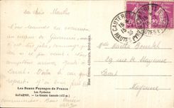 CPA Gavarnie La Grande Cascade Les Beaux Paysages de Frances Les Pyrenees