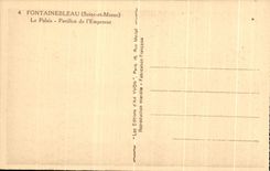 CPA Fontainebleau le Palais Pavillon de l'Empereur