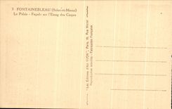 CPA Fontainebleau le Palais Facade sur l'Etang des Carpes