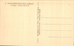 CPA Fontainebleau Le Palais Galerie henri II
