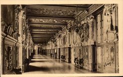 CPA Fontainebleau Le Palais Galerie Francois 1er