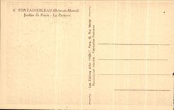 CPA Fontainebleau Jardins du Palais Le parterre