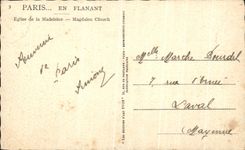 CPA Paris While Strolling Church Of the Madeleine Yvon