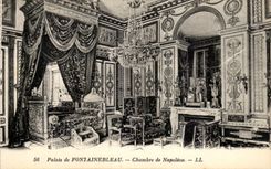 CPA Palais de Fontainbleau Chambre de Napoleon 1er
