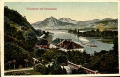CPA Rolandseck mit Drachenfels 
