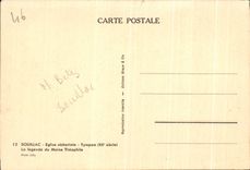 CPA Souillac Eglise Abbatiable Tympan La Legende du Moine Theophile