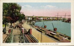 CPA Nantes quays and the Transporter port
