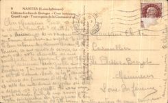 CPA Nantes Castle dukes of Brittany Large Home Turn and Well of the gold Crown