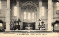 CPA Bouvron interior del estribillo de la iglesia