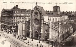 CPA Lyon Church St Bonaventure Commencee in the 1325 Tram