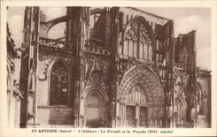 CPA St Antoine the Abbey the Gate and the Frontage