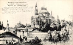 CPA el Eure y el entierro historico de St Louis de la camara acorazada de Loir Dreux de la familia de Orleans