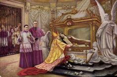 CPA Devant La Chasse De Ste Therese De L'Enfant Jesus Ange Lisieux