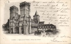 CPA Caen Church Of Trinilte Abbey To the Ladies