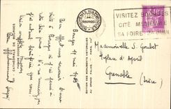 Catedral de CPA del ataque frontal occidental de Bourges