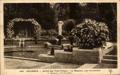 Jardin de CPA Bourges de Fichaux cercano el cuadro total Rosery