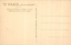 CPA Paris En Flanant Interieur de St Etienne du Mont Le Jube