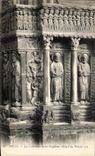 CPA Arles the Cathedral Saint Trophime Detail of the Gate