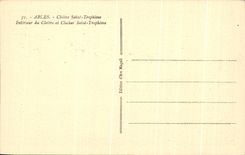 CPA Arles Cloister Saint Interior Trophime of the Cloister and Bell-tower Saint Triophime