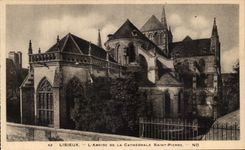 CPA Lisieux L'Abside de la Cathedrale Sainte Plerre