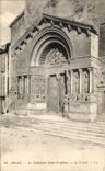 CPA Arles the Cathedral Saint Trophime the Gate