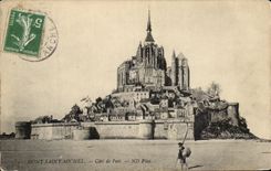 CPA Le Mont Saint Michel Cote De L'Est