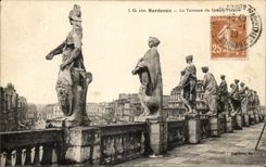 CPA Bordeaux La Terrasse du Grand Theatre