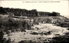 CPA Pornic Cote Et Plage De La Petite Birochere