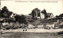 CPA Pornic Plage De l'Anse Aux Lapins Et chalets De Gourmalon