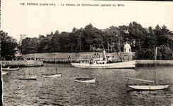 CPA Pornic Le Bateau De Noeveillard Partant du Mole Bateau