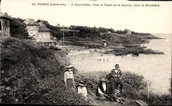 CPA Pornic A Gourmaion Cote Et Plage De La Source Vers La Birochere
