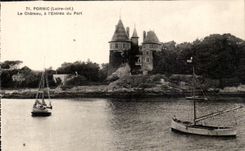 CPA Pornic Le Chateau A L'Entree Du Port