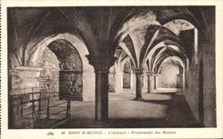 CPA Mount St Michel the Walk Abbey of the Monks