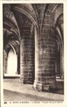 CPA Mount St Michel the Crypt Abbey of the large pillers