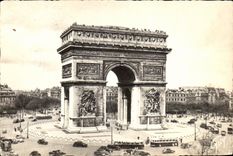 CPA Paris y sus maravillas el lugar y el Arc De Triomphe de Etoitte
