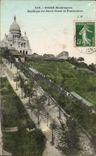 CPA Paris Montmartre Basilica of the Sacring Heart and Funicular