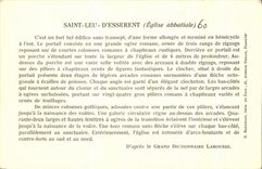 Iglesia de la abadia de Esserent del d del leu del santo de CPA