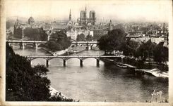 CPA Paris En Flanant La Cite Notre Dame Et Les Ponts