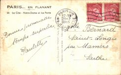 CPA Paris En Flanant La Cite Notre Dame Et Les Ponts