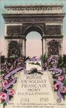 CPA Paris la tumba del soldado desconocido debajo de Arc De Triomphe
