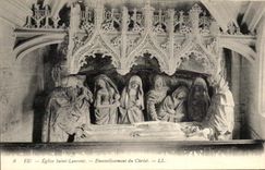 CPA Eu Eglise Saint Laurent Ensevelissement du Christ