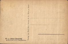 CPA St Goar put Bur Rheinfels Ruine Rheinfels
