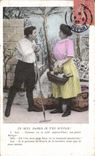 CPA Un Seul Baiser Je Ten Supplie Femme