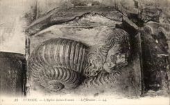 CPA Evreux el santo Tauren de la iglesia el Stoup