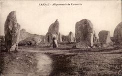 CPA Carnac Alignements de Kermario